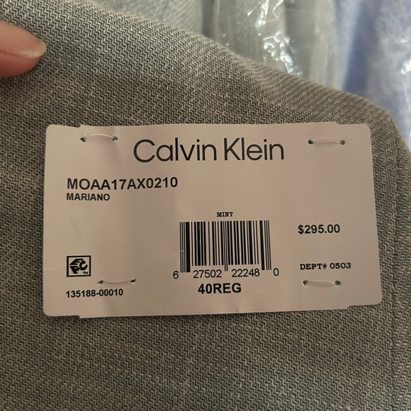 NWT $295 Calvin Klein X-Slim Fit Blazer, Mint Green, Men’s 40R - Picture 7 of 7